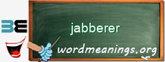 WordMeaning blackboard for jabberer